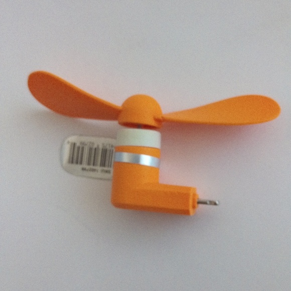 New SMART Accessories Creamsicle Orange Plug And Play Mobile Fan - Picture 5 of 9